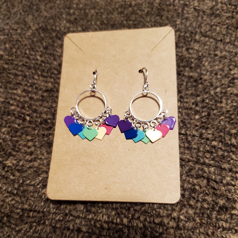 Cute Heart Dangle Earrings